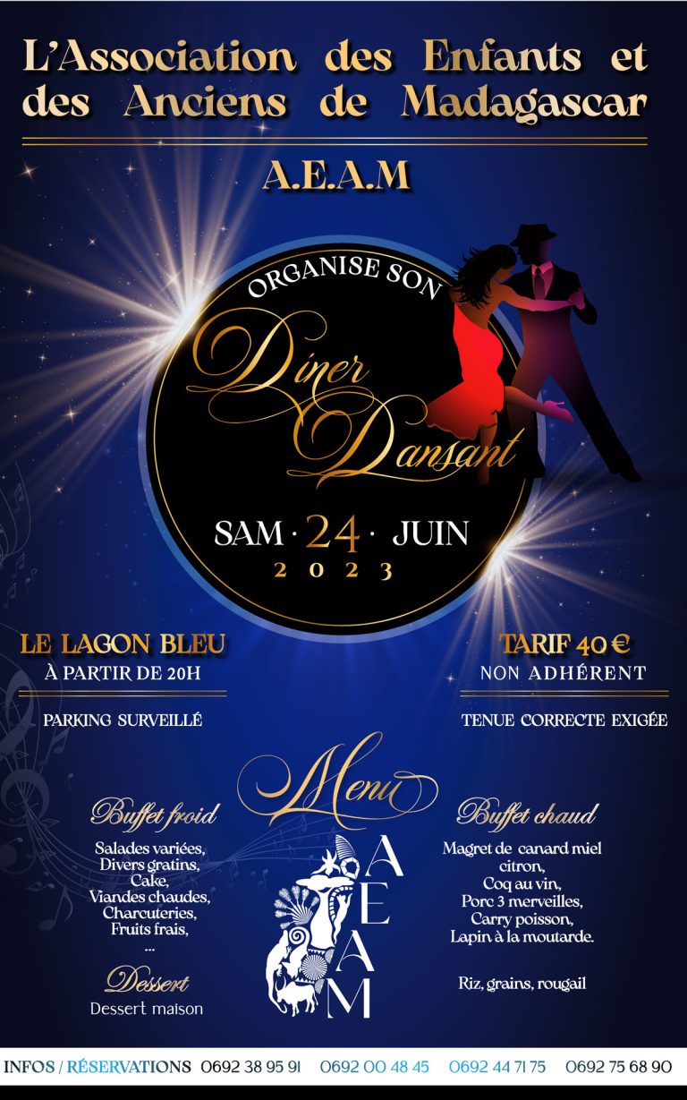 Affiche : Dîner dansant — association