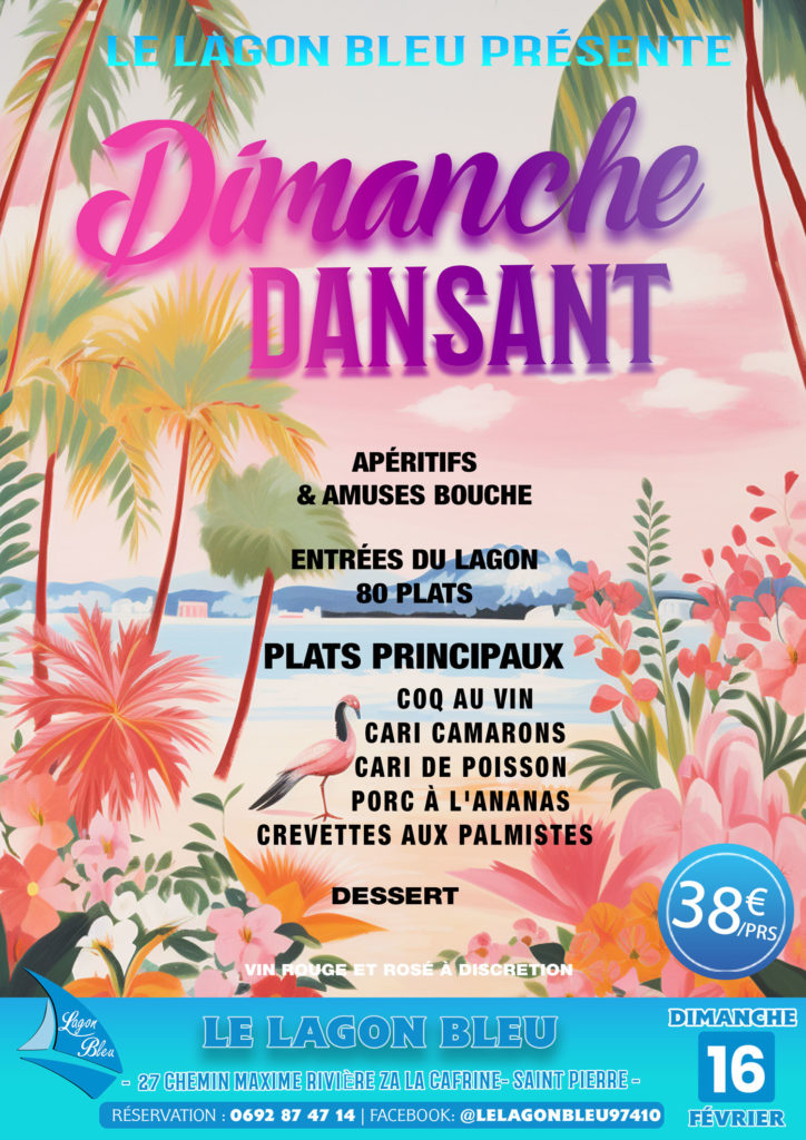 dejeuner dansant 16 fevrier 2025 à la Réunion