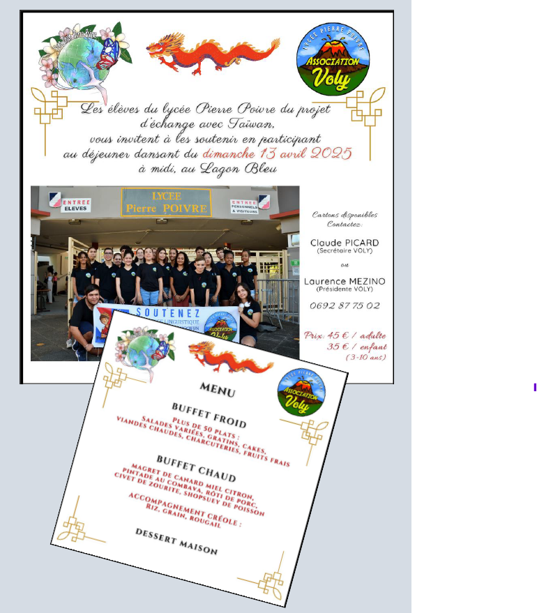 dejeuner dansant lycee Pierre poivre