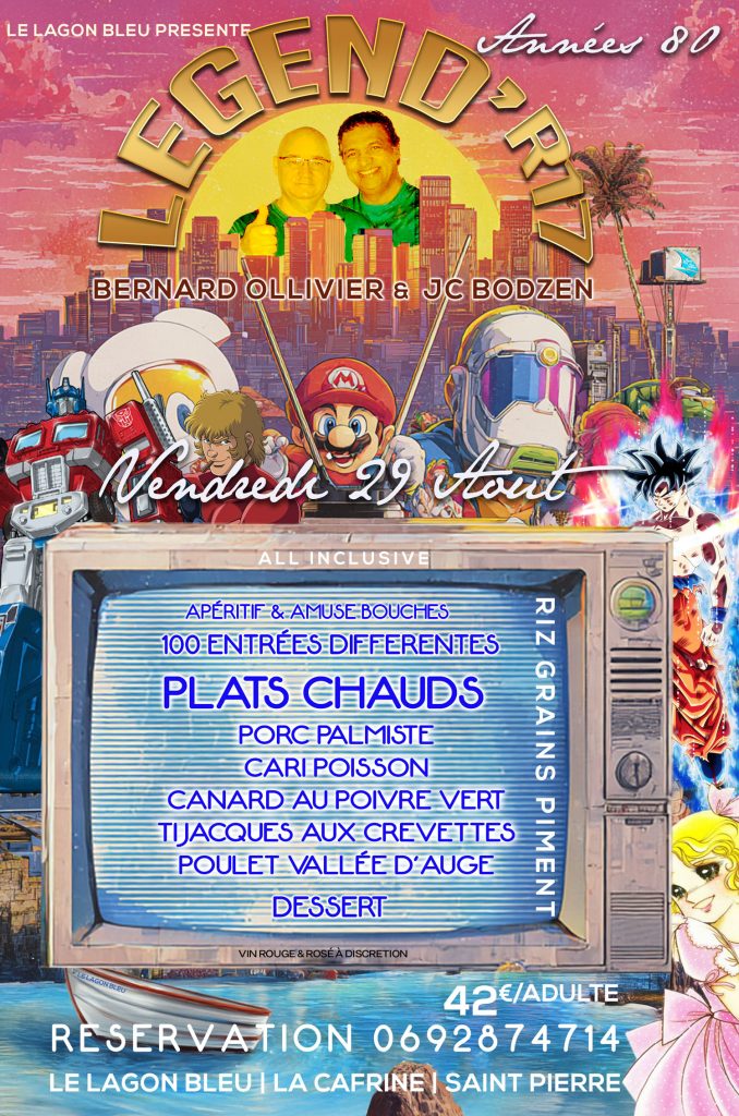 soirée année 80 le Vendredi 29 Aout 2025