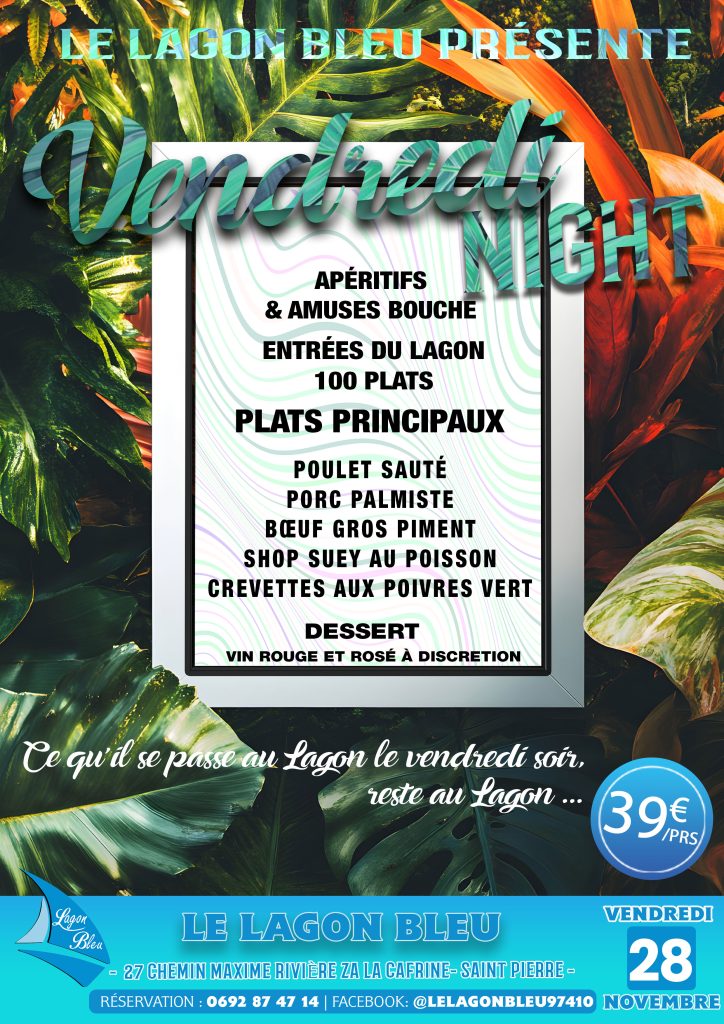 diner dansant du 26 novembre 2025 au lagon bleu