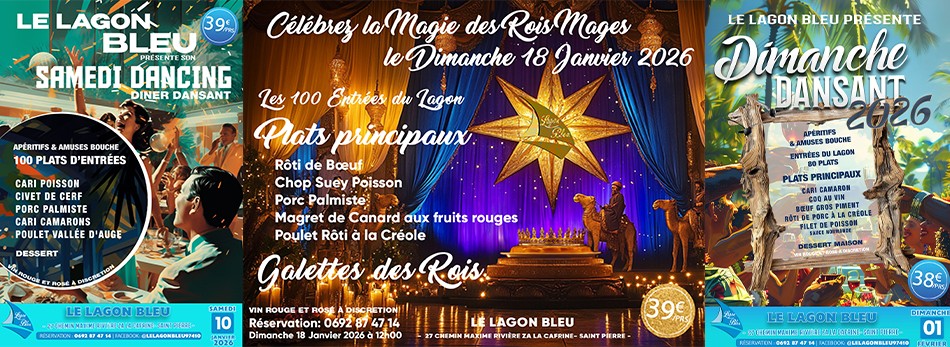 soirée de janvier 2026 au Lagon Bleu