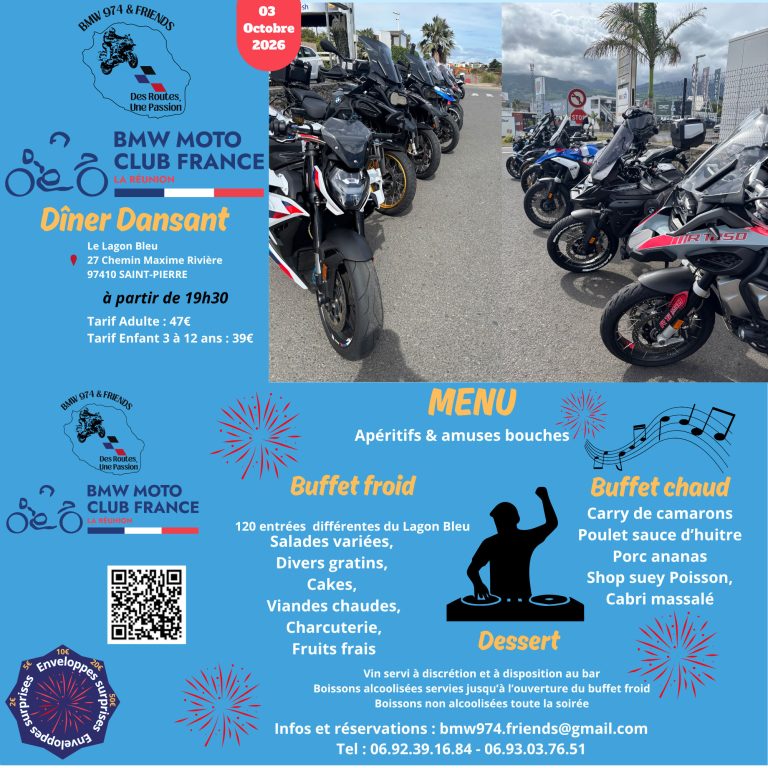 Affiche : Dîner dansant BMW Moto Club