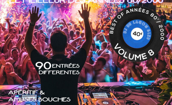 Soirée Flashback années 80 90 et 2000 au Lagon Bleu à Saint-Pierre avec DJ Kalou le 25 septembre