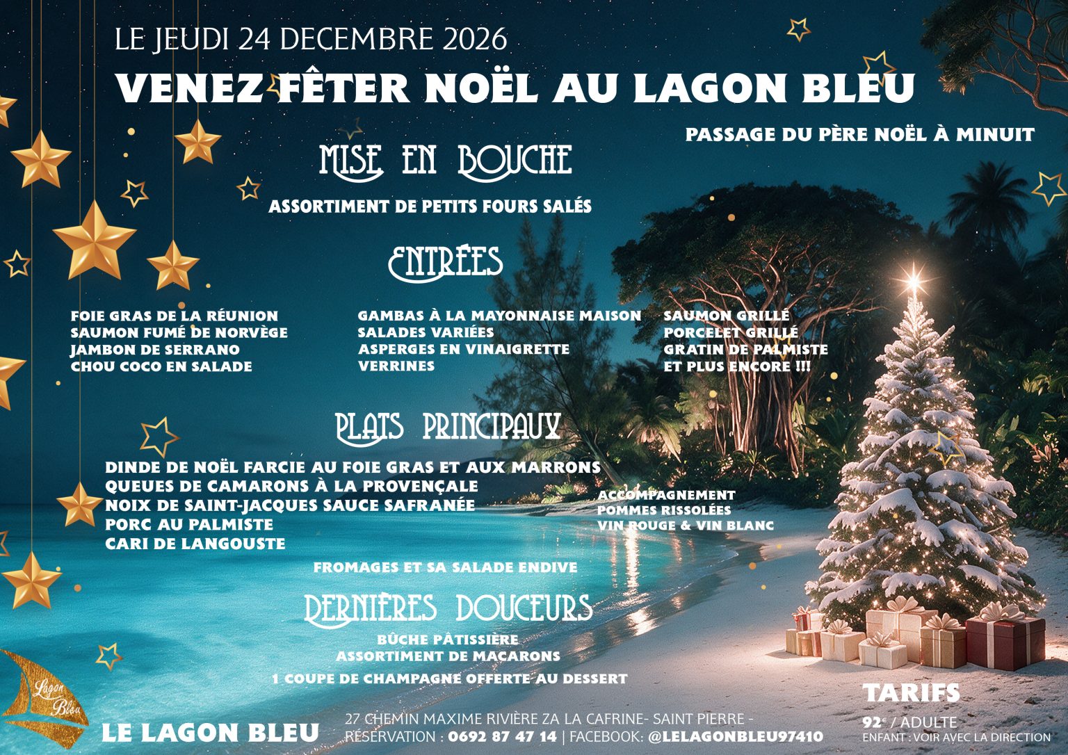 Affiche : Repas dansant de Noël